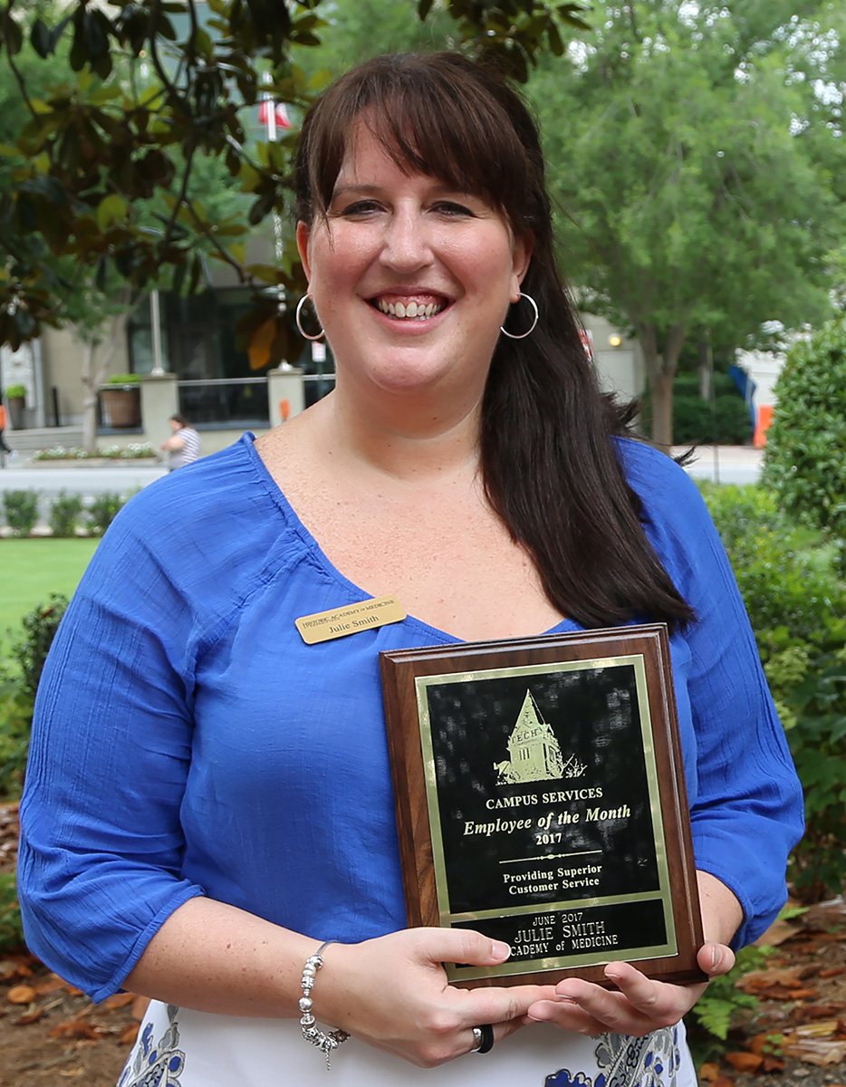 Julie Smith, The Academy of Medicine, is the June Employee of the Month