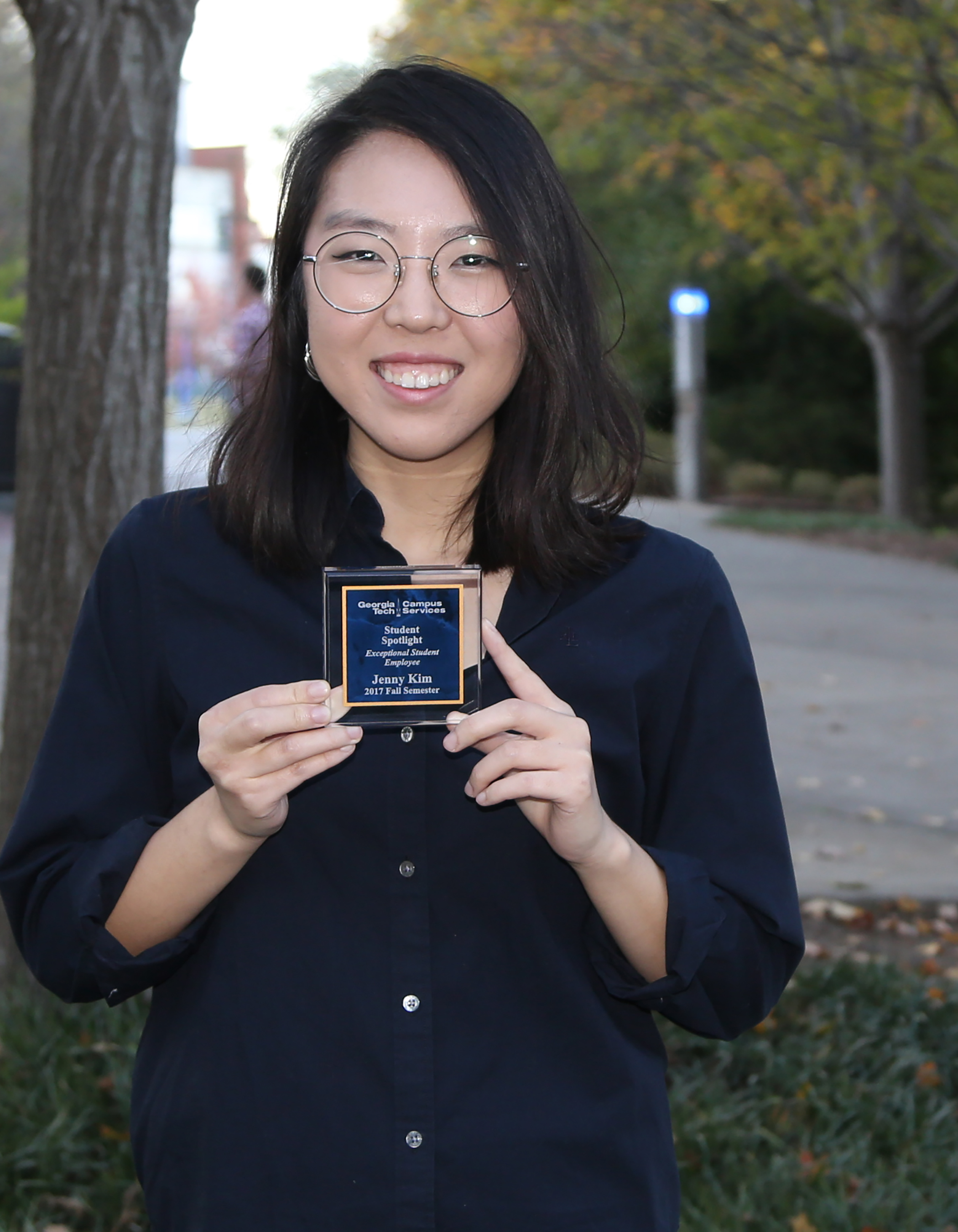 Picture of Jenny Kim, Campus Services Student Spotlight for Fall 2017